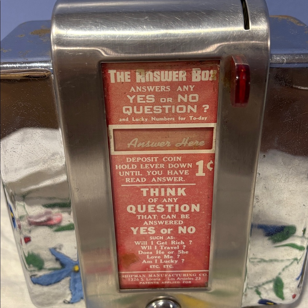 Vintage Retro “The Answer Box” Napkin Holder - Picture 9 of 14